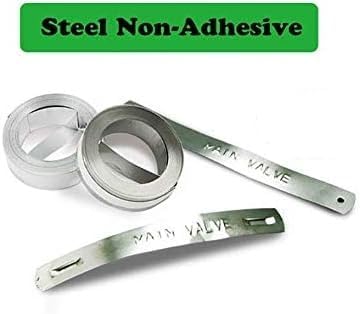 32500 3D Embossing Non-Adhesive Stainless Steel Tag 12mm X 6.4m Compatible with Rhino M1011