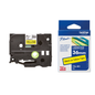 Brother Genuine Tz/Tze Black on Yellow Laminated Tape Cartridge for Brother P-touch Label Printers