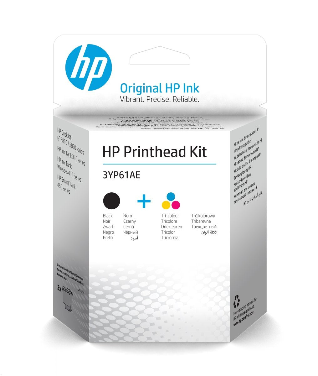 HP  Printhead Cartridge   Black and Tricolor Kit for HP GT5810 5820 Tank310 311 318 410 411 418 419  Ink Tank Printers