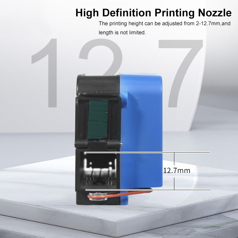 Mini Pro Handheld Inkjet Printer -Inkjet Coder with Cartridge - 12.7mm Print Height