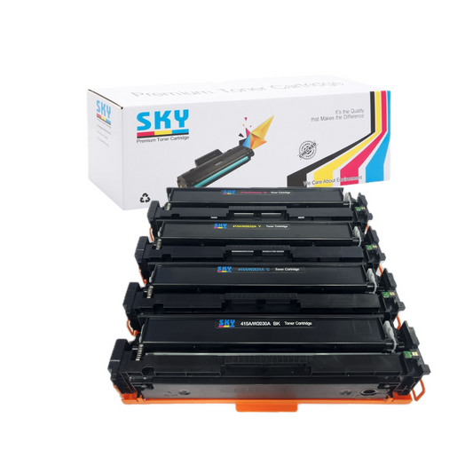 SKY 415A with Chip 4-Color Toner Cartridges set for HP Color LaserJet Pro M454 MFP M479