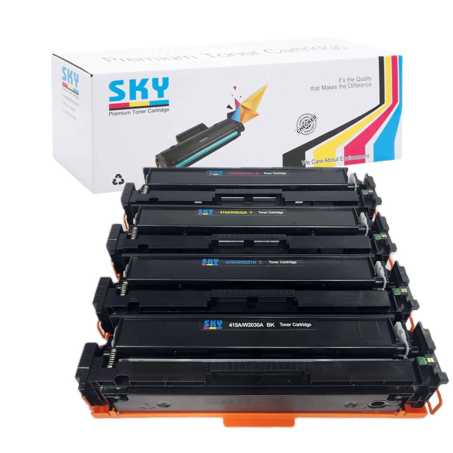 SKY 415A with Chip 4-Color Toner Cartridges set for HP Color LaserJet Pro M454 MFP M479