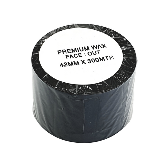 Thermal Transfer  Ribbon 42mm x 300m with 1 inch core wax out  for Barcode Printers