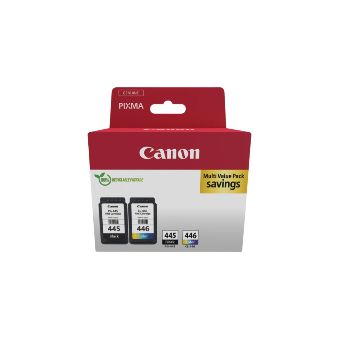 Canon 445  and 446 Ink Cartridge for  Canon PIXMA MG2540 and TS3140