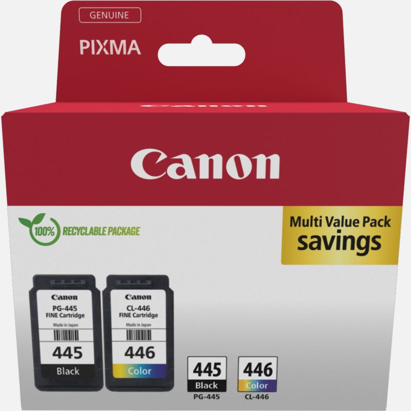 Canon 445/446 Combo Pack for  Canon PIXMA MG2540 and TS3140  TR4640 TS3440