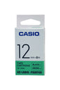 Casio 12mm Black on Green Labeling Tape  XR-12GN for Casio KL-820 label printer