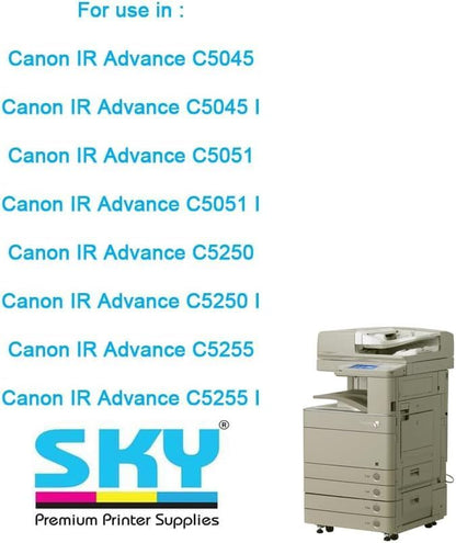 Cyan Toner Powder 500g for  imageRUNNER ADVANCE C5030 C5035 C5235 C5240 C5045 C5051 C5250 C5255 C3320 C3330 C3020
