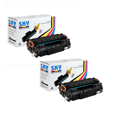 SKY 2PCS 53A Toner Cartridge Q7553A  for HP LaserJet P2014  P2015 3000 pages