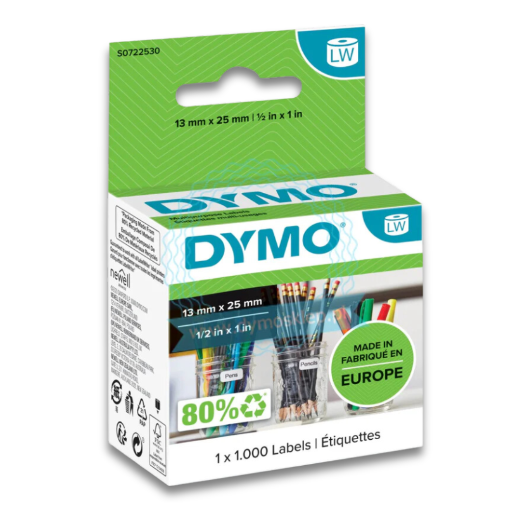 Dymo 11353 Price Tag Labels (1000 Labels) - 13 X 25MM