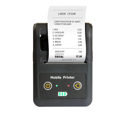 Mini Bluetooth Receipt Printer, 58mm Mini Cordless Invoice - Bill  Printer