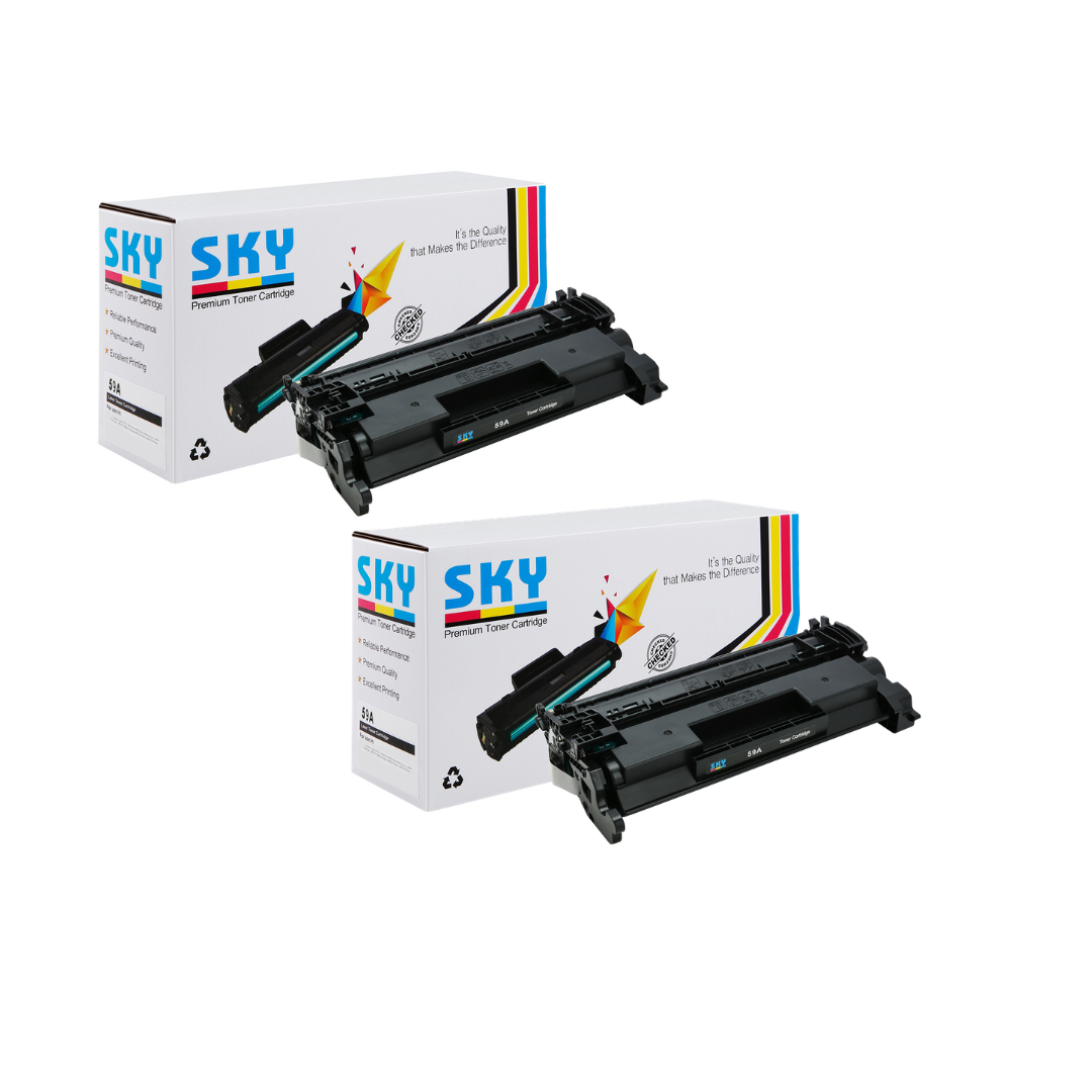 SKY 2PCS 59A  with CHIP  Toner Cartridge CF259A for HP LaserJet Pro MFP M404N M404DN M404DW MFP M428DW M428FDN