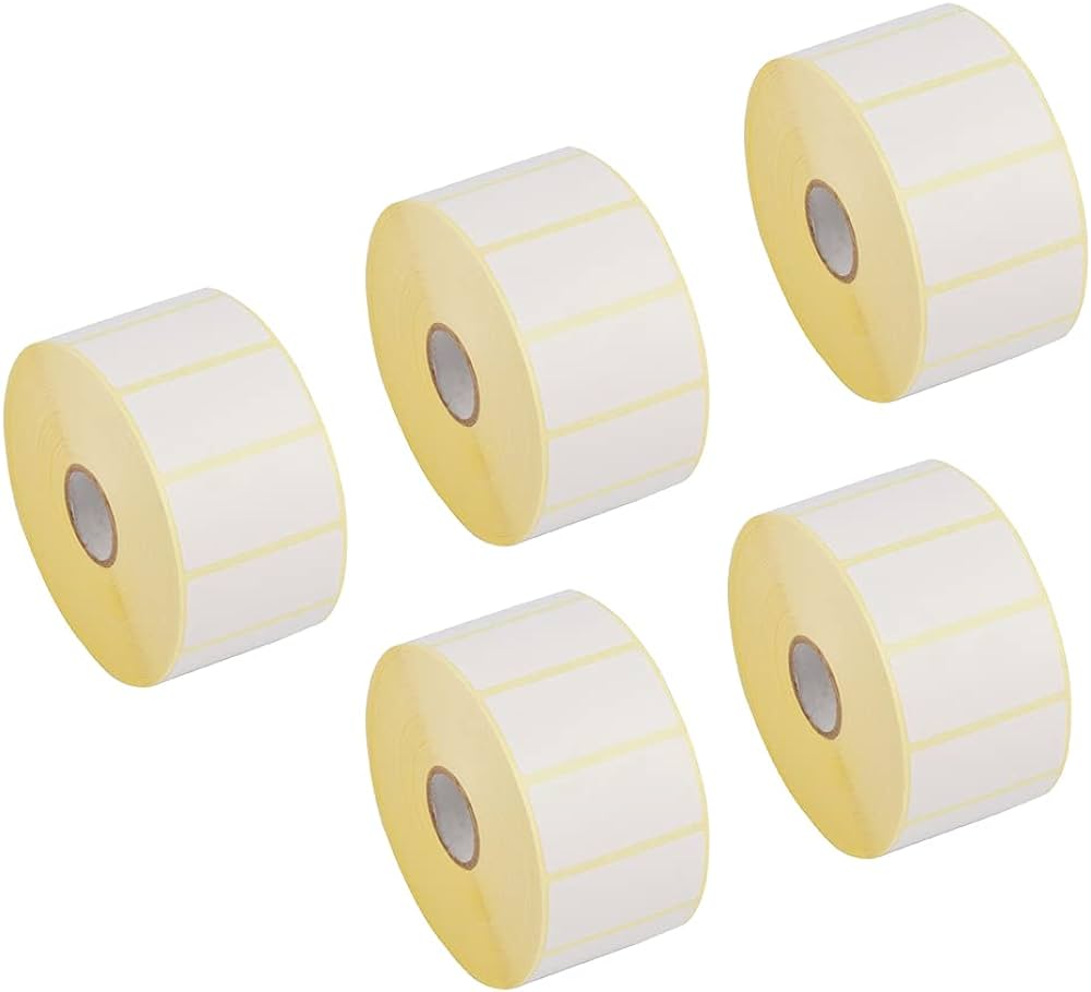 Direct Thermal Barcode Label  50mm x  25mm x 1 " core - 1000 labels per roll Direct Thermal Pritning
