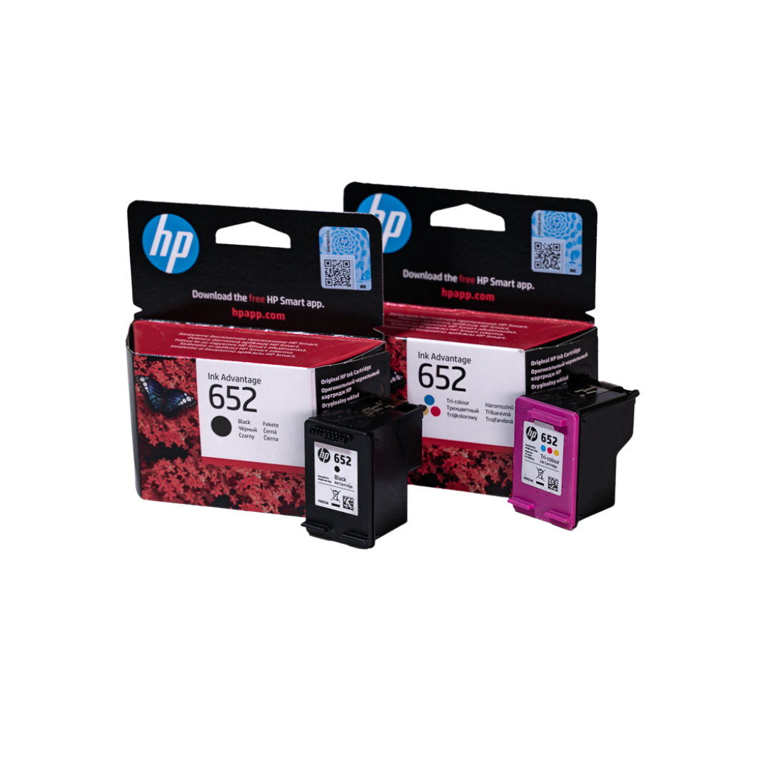 HP 652 Black and Color Ink Cartridge 