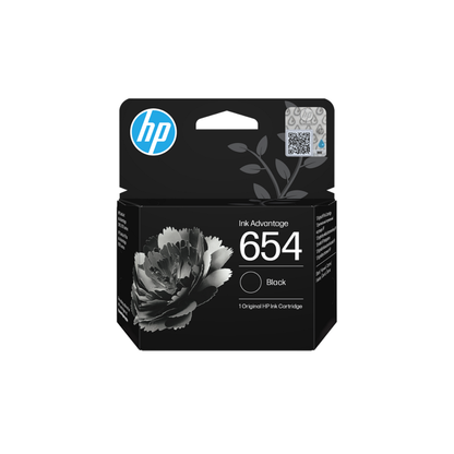 HP 654 Black and Color ink cartridge set for HP DeskJet Ink Advantage 2975, 6575 and 4376 Printers