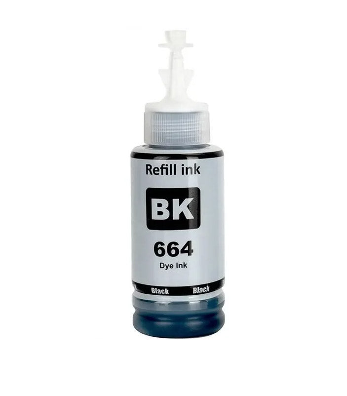 664 Black compatible Ink for EcoTank Printer L210 L220 L300 L355 L365 L555 L1300 L3050 L3060