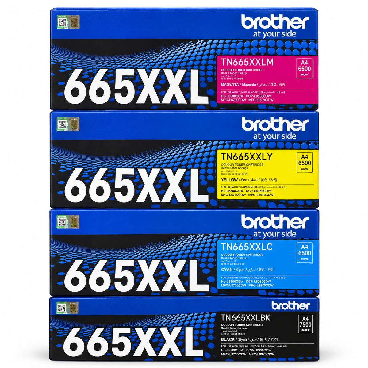 Brother TN-665XXL Super High-Yield 4-Colour Toner Set, buy in Dubai, UAE