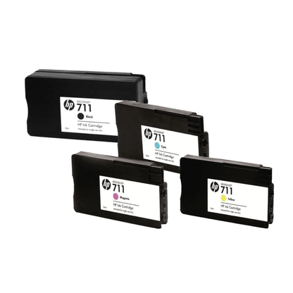 HP 711 4-Color  set  Ink Cartridges for HP DesignJet T120  T520