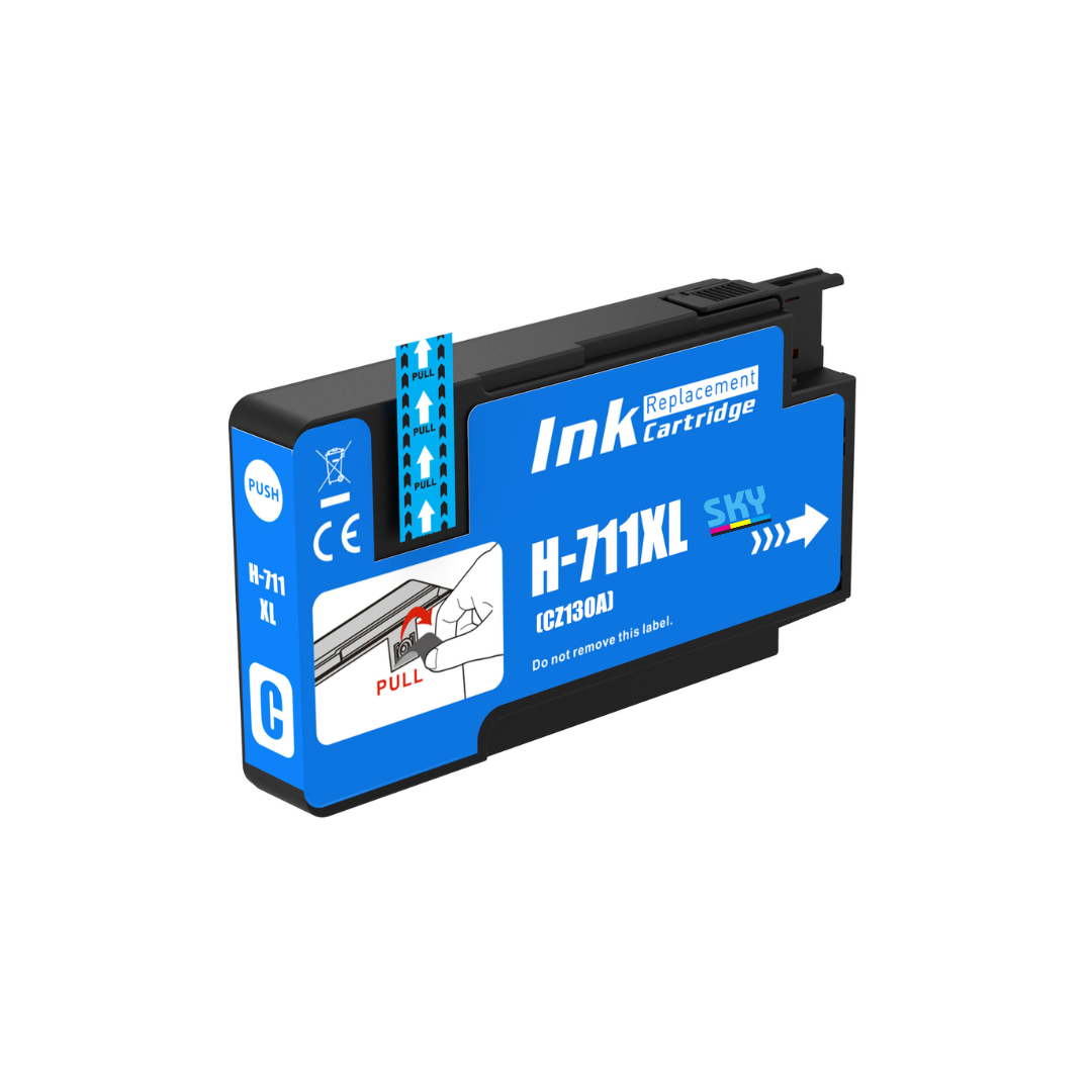 SKY 711 High Capacity Compatible cyan Ink Cartridges for HP DesignJet T120  T520