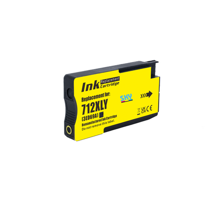 SKY 712 Yellow Ink Cartridge for HP DesignJet T210 T230 T250 T630 T650