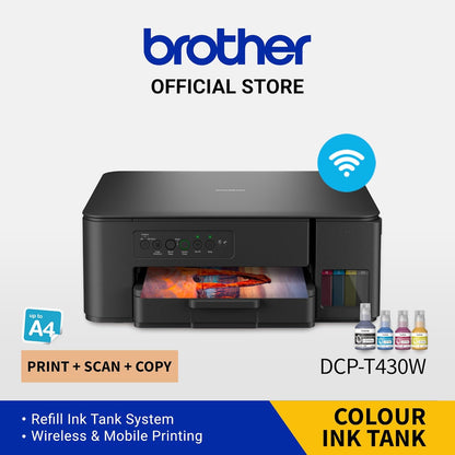 DCP-T430W Ink Tank Printer Print Scan Copy