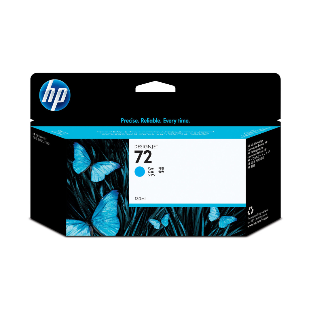 HP 72 -  130 ml Plotter Ink  for HP Designjet T1100, T1200, T 1300