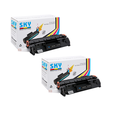 SKY 2PCS 80A Toner Cartridge CF280A for HP Laserjet Pro 400 M425 M401 series Printers