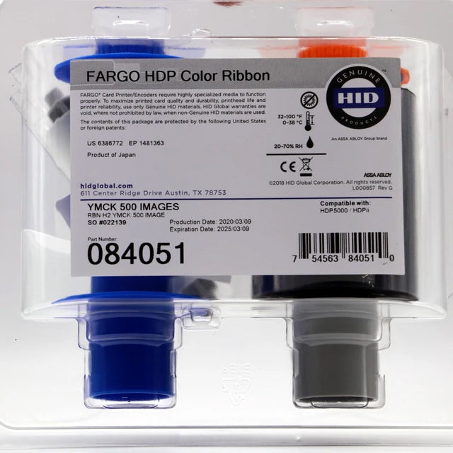 HID FARGO HDP5000 ID Card Printer supplies