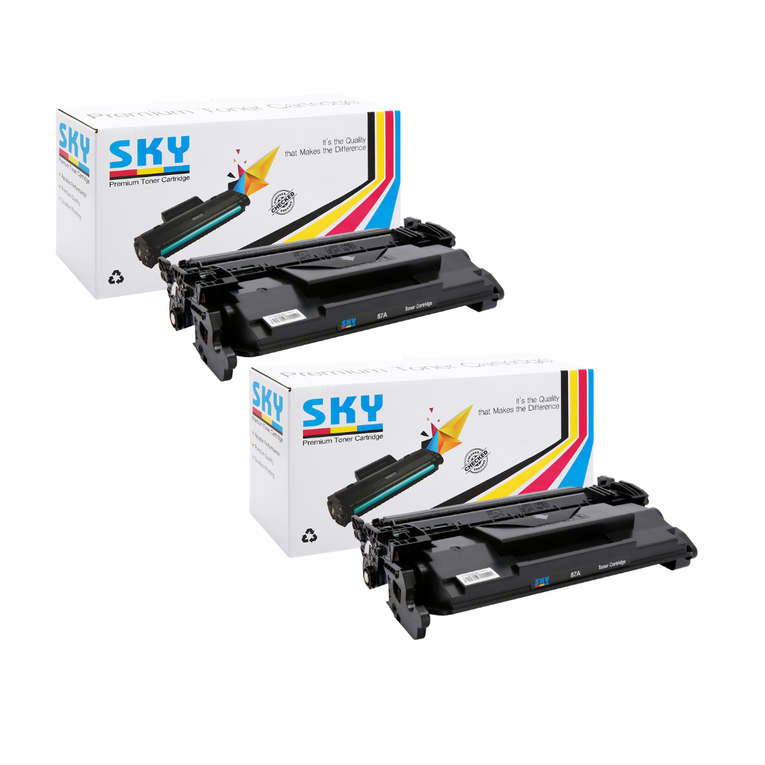 SKY 2PCS 87A Toner Cartridge CF287A for HP LaserJet Enterprise M501 M506 MFP M527﻿ Printers
