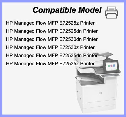 W9005MC Black Compatible Toner Cartridge for HP  MFP E72525z E72525dn  E72535dn E72535z Printer