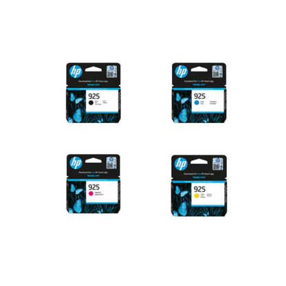 HP 925  4-Color Ink Cartridge set for HP Officejet Pro 8123, HP Officejet Pro 8120 series, HP OfficeJet Pro 8130 series