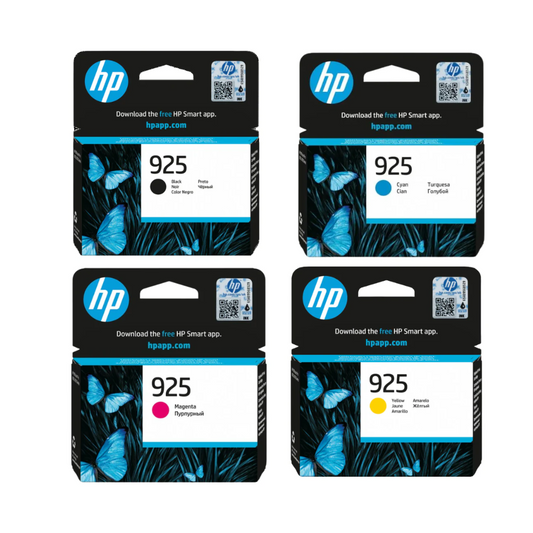 HP 925  4-Color Ink Cartridge set for HP Officejet Pro 8123, HP Officejet Pro 8120 series, HP OfficeJet Pro 8130 series