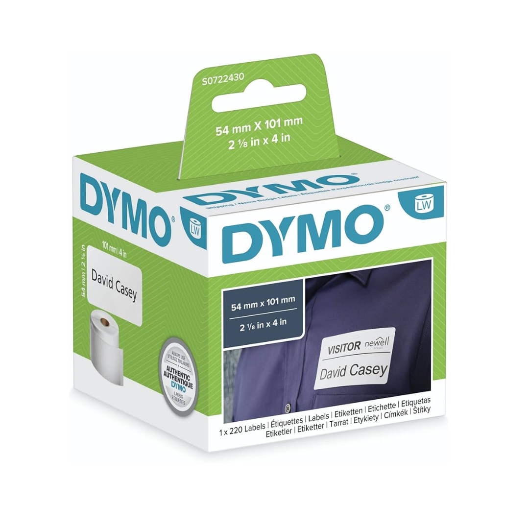 DYMO 99014 LabelWriter Shipping and Badge Labels 54 x 101mm S0722430
