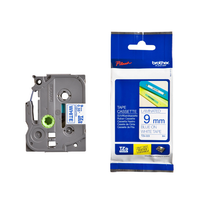 Brother TZe-223 9mm  Blue on White 