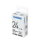 Casio 24mm Black on White Labeling Tape  XR-24WE1 for Casio KL-820 label printer