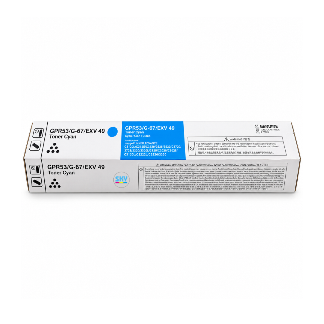 SKY CEXV49 NPG67 GPR53 Cyan for Canon  IR ADV C3320 C3325 C3330 C3520 C3525 C3530 C3725 C3720, buy in Dubai, UAE