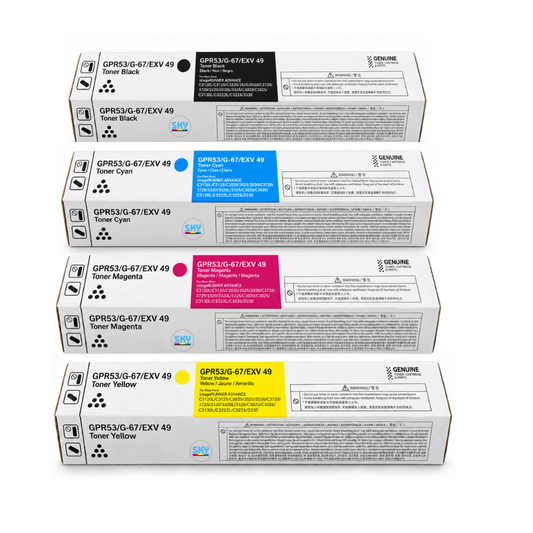 SKY CEXV49 4-Color set Toner for Canon IR ADV C3320 C3325 C3330 C3520 C3525 C3530 C3725 C3720, buy in Dubai, UAE