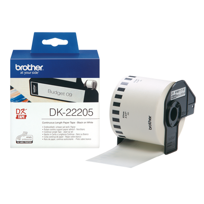 Brother DK-22205‎ Continuous Paper Roll 62mm X 30.48M for Brother QL Label Printers