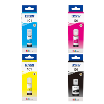 EPSON  101 Ecotank Ink 4-color ink set for  for  Epson EcoTank  L4150 L4160 L6160 L6170 L6190
