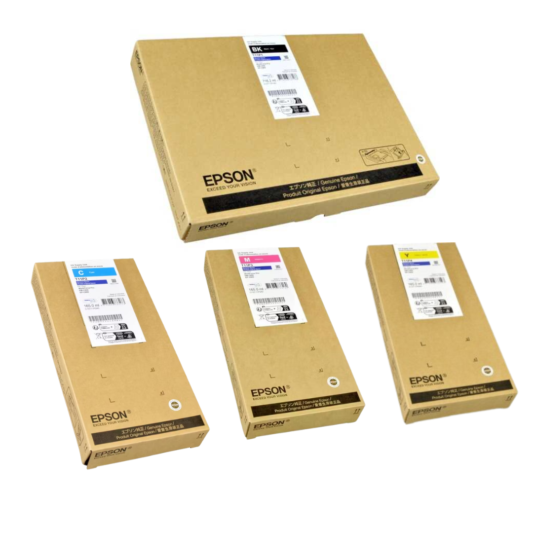 Epson T11P1, T11P2, T11P3 & T11P4 High Capacity Ink Supply Unit Set
