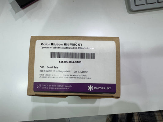 Entrust 525100-004-S100 YMCKT Color Ribbon Kit