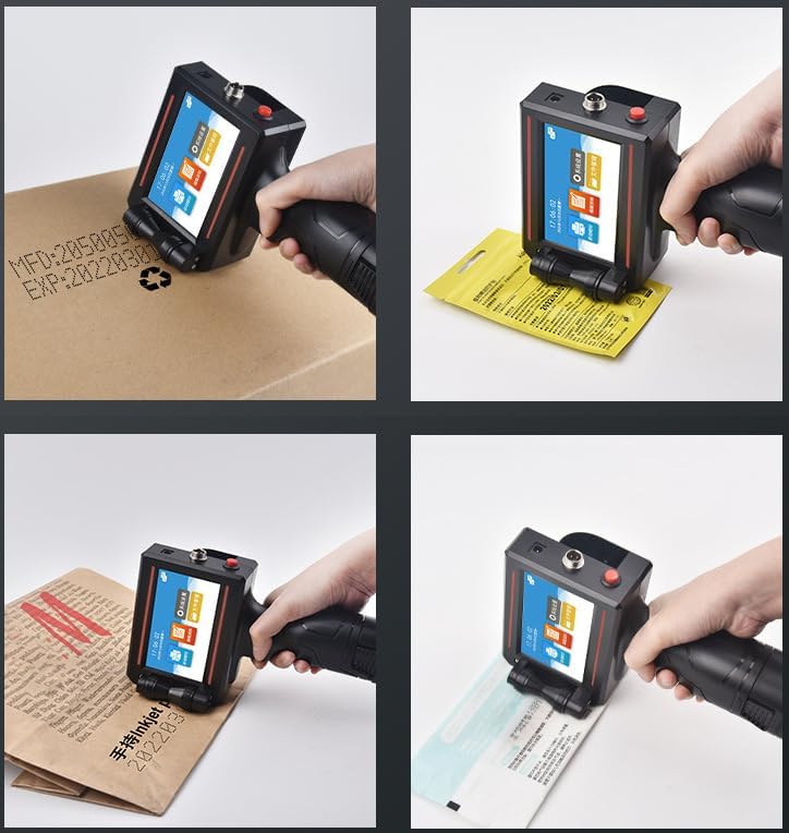 Portable half Inch (12.7mm) Inkjet Printer with 4.3” Touch Screen – Ideal for Flat Surface Printing