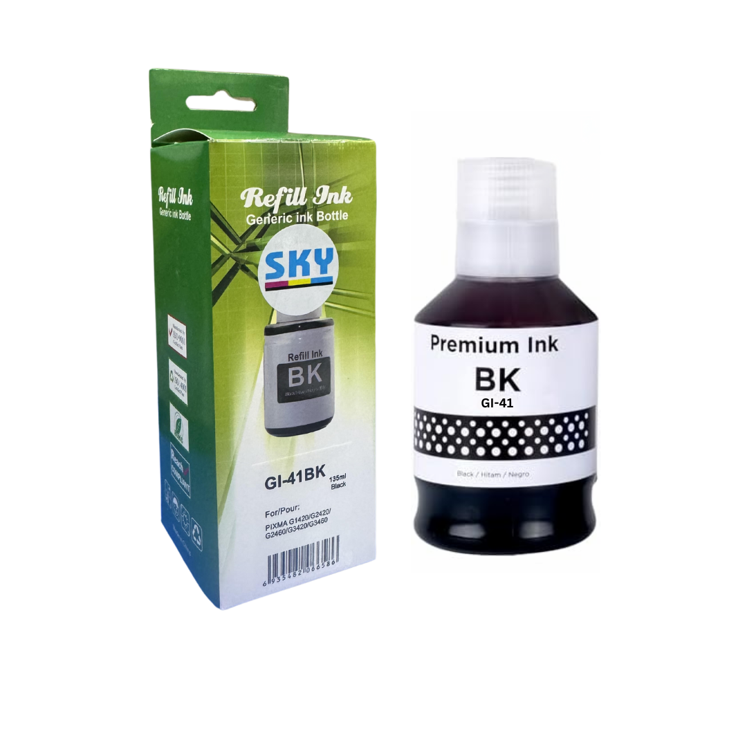 SKY GI-41 Black 135ml Ink bottle for PIXMA G1420 G2420 G3420 G2460 G3460 G3470