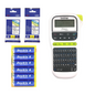 H110 Arabic /English Label Printer with 2 pcs 12mm Black on White Genuine Tapes and 6 pcs AAA batteries