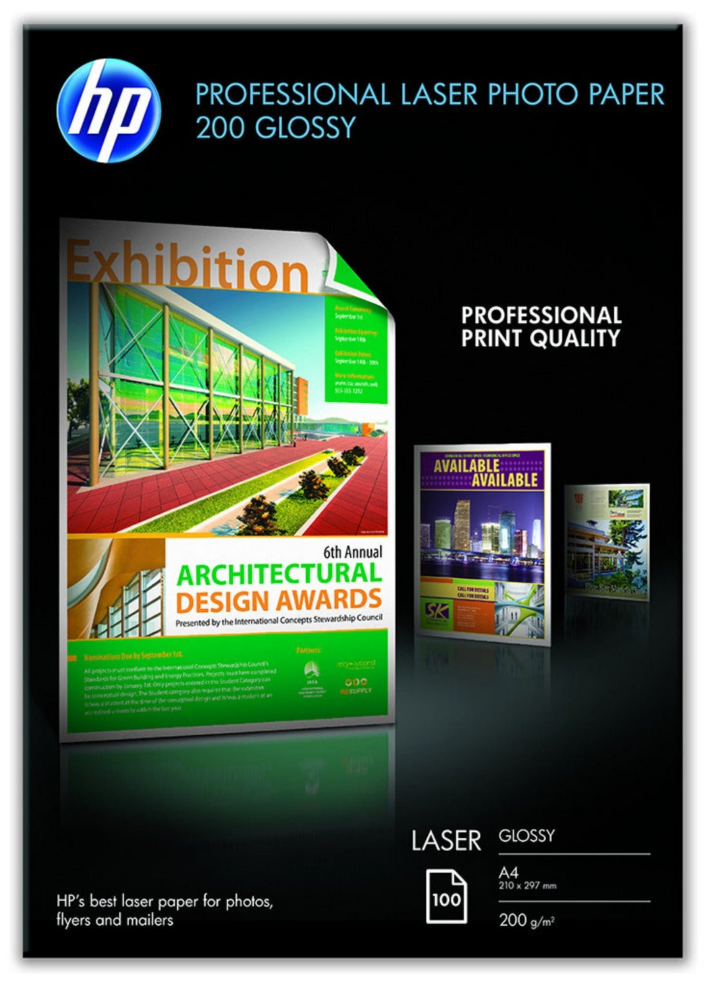 HP  Laser Photo Paper Glossy, 200 gsm, 100 Sheets CG966A