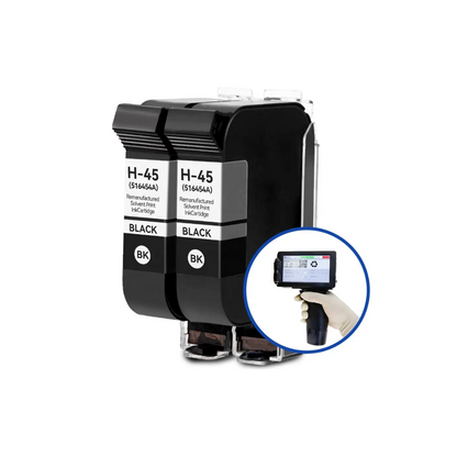 Handheld Printer Ink Cartridge 40ml Solvent Fast Dry in for HP 45 series eco solvent inkjet Printers