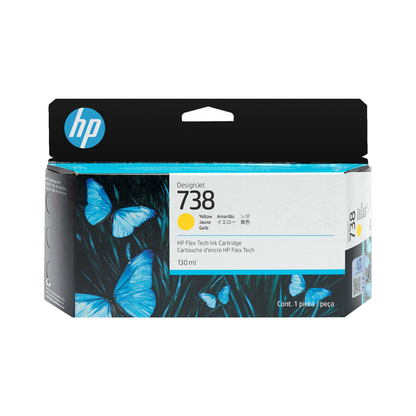 HP 738 130ml 4-Color set ink Cartridges for HP Design jet T850 and T950 Series