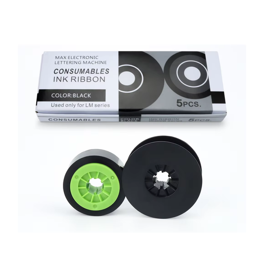 5 PACK Ink Ribbon LM-IR300B for MAX Ferrule  Machine LM Series MAX LETATWIN LM-380A LM-380E LM-390A/PC