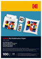 Kodak Sublimation Transfer Paper A4  100 GSM For T-Shirt, Mugs & Banners - 100 Sheets Pack