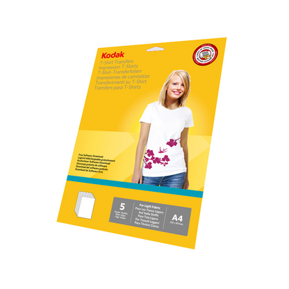 KODAK Light T-shirt Transfers  A4 size 5 sheets