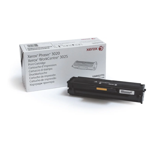 Xerox  106R02773 Toner Cartridge for Phaser 3020 and Workcentre 3025 -1500 pages